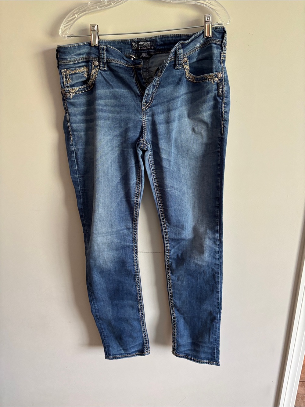 Silver Suki Jeans Women's Skinny Jeans - Medium Blue Wash